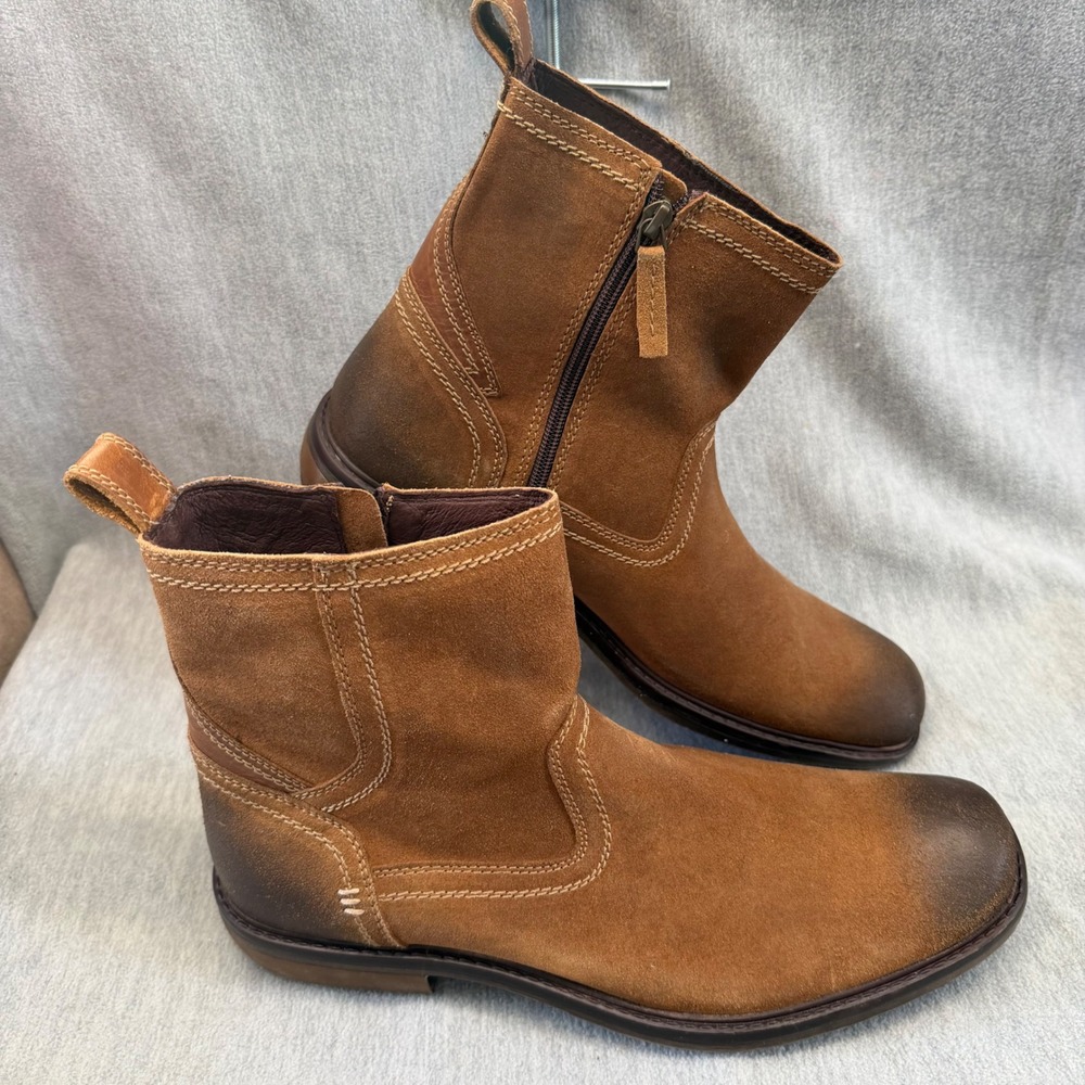 Roan By Bed Stu Men's 11.5 Crestone 2 Suede Leather Ankle Boots Brown Distressed